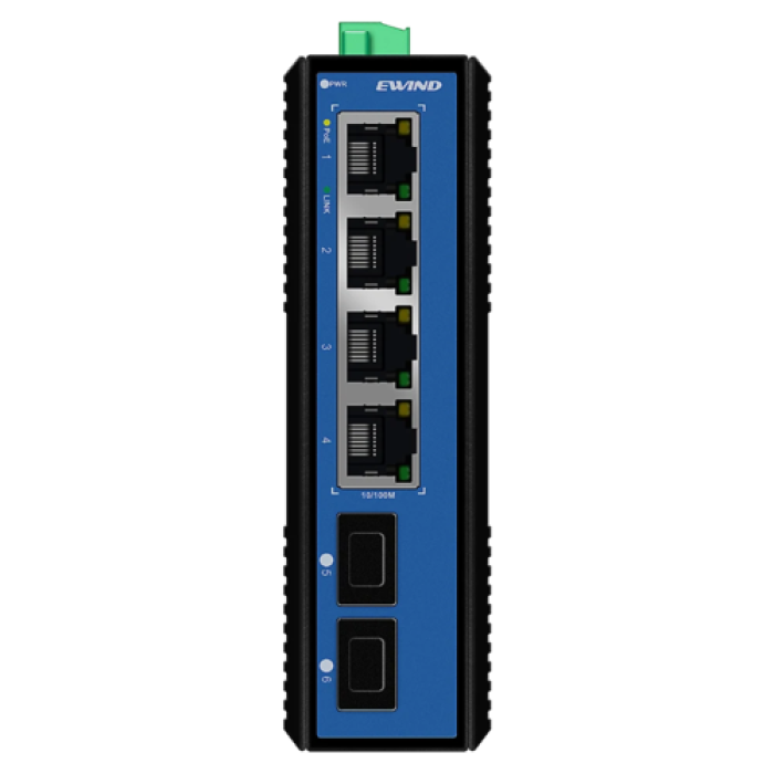 Неуправляемый 6-портовый коммутатор Ewind EW-PIS1706-4FE