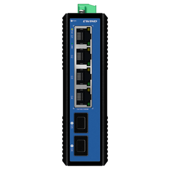 Неуправляемый 6-портовый коммутатор Ewind EW-PIS1806-4GE