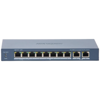 Коммутатор Hikvision DS-3E0310HP-E(C) POE, 10 портов, неуправляемый.