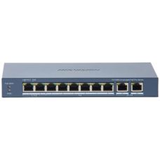 Hikvision DS-3E0310HP-E(C) POE Комутатор 10 портів некерований
