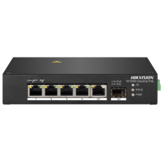 Hikvision DS-3T0306HP без БЖ Комутатор 4 порти некерований