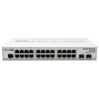 Управляемый 24-портовый коммутатор MikroTik 326-24G-2S+IN (CRS326-24G-2S+IN).