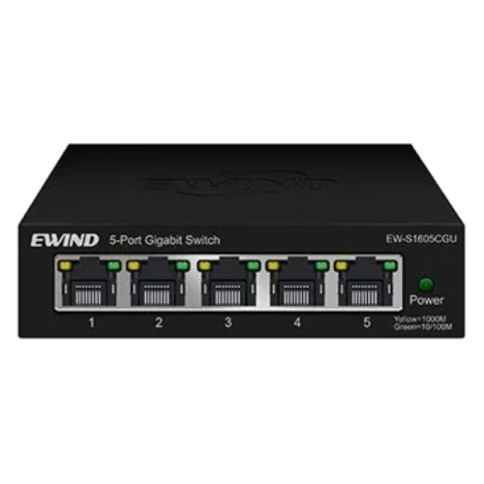 Неуправляемый 5-портовый коммутатор Ewind EW-S1605CGU 1000M