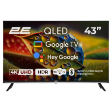 2E 43A77Q 43-дюймовый телевизор QLED Google TV с разрешением 3840 x 2160 пикселей