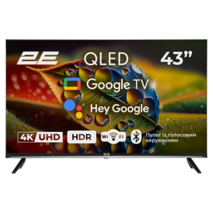 2E 43A77Q 43-дюймовый телевизор QLED Google TV с разрешением 3840 x 2160 пикселей