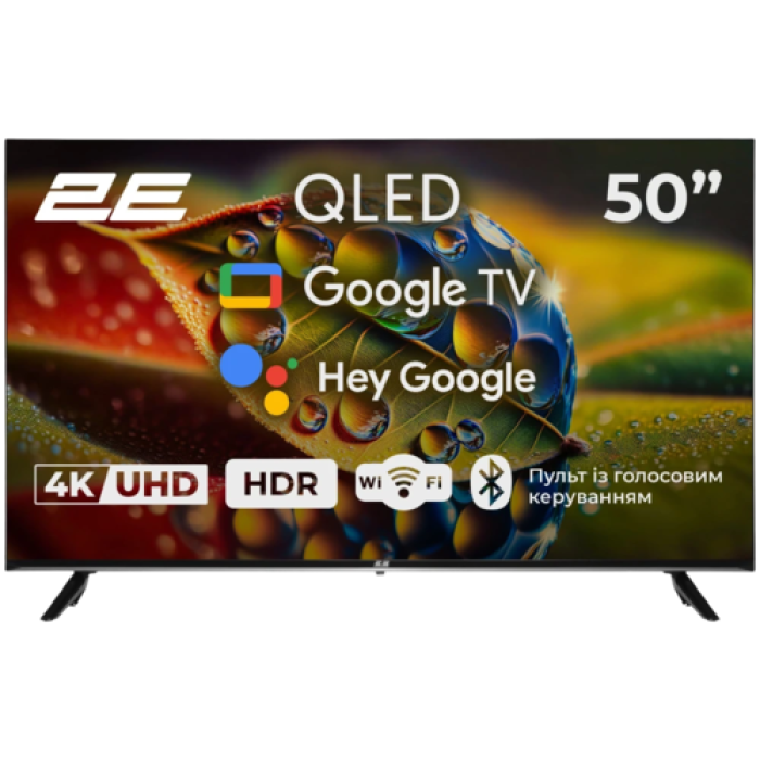 2E 50A77Q 50-дюймовый QLED телевизор Google TV с разрешением 3840x2160