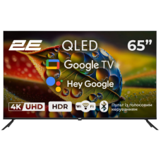 2E 65A77Q 65-дюймовый QLED телевизор Google TV с разрешением 3840x2160