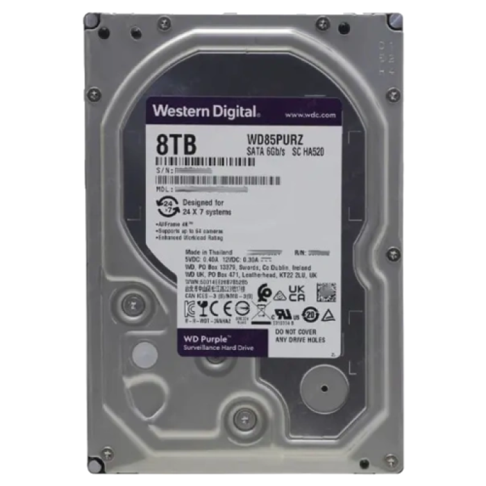 Внутренний жесткий диск Western Digital Purple WD85PURZ 8 ТБ