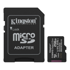 Карта памяти Kingston microSD 256GB C10 UHS-I A1 V10 R150MB/s + SD