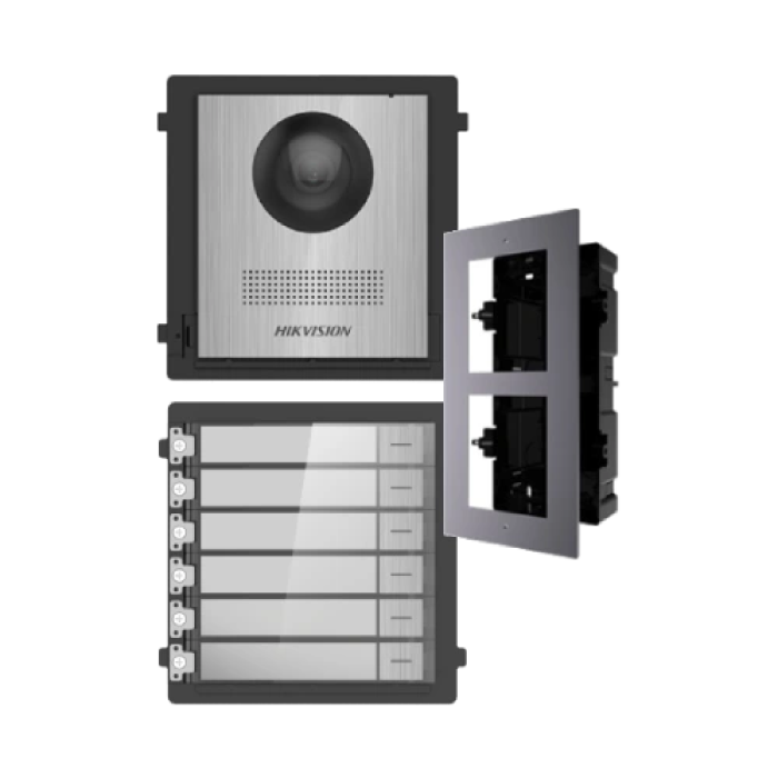 DS-KD8003-IME1NS + DS-KD-ACF2/Plastic + DS-KD-KK/S Комплект модулів Hikvision