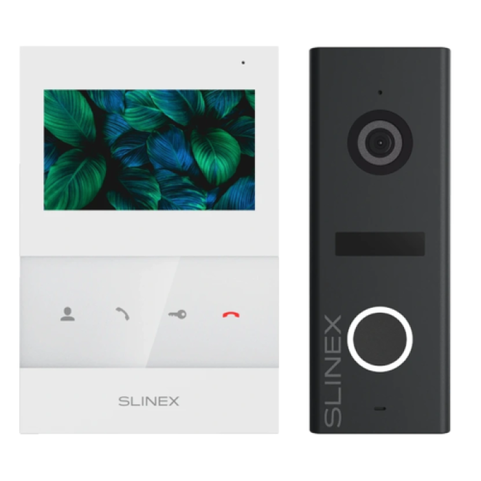 Slinex SQ-04 White + ML-17HR Graphite Video Intercom Kit