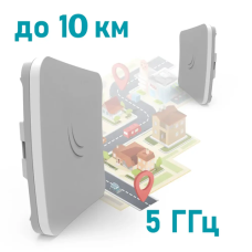 Точка доступа Wi-Fi MikroTik SXTsq Lite5 (RBSXTsq5nD) 5 ГГц с усилительной антенной.