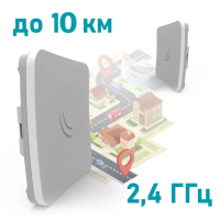 MikroTik SXTsq Lite2 (RBSXTsq2nD) 2.4 GHz Wireless WiFi Bridge