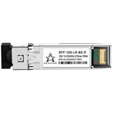 Модуль ALISTAR SFP-10G-LR-BX-D SFP+ 10G BASE-BX 1SM WDM LC 20KM TX1330/RX1270nm DOM