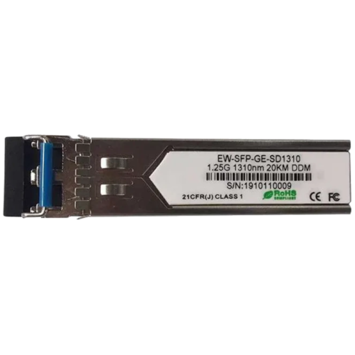 Ewind EW-SFP-GE-SD1310 155M, одномодовый двухволоконный модуль, 1310 нм, 20 км, разъем LC, SFP-модуль