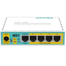 5-портовый маршрутизатор MikroTik hEX PoE lite (RB750UPr2)