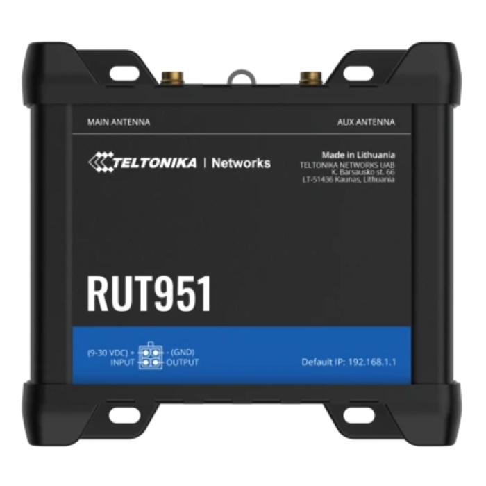Teltonika RUT951 с поддержкой 4G LTE, промышленный сотовый маршрутизатор Wi-Fi.