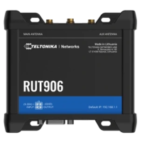 Промышленный сотовый маршрутизатор Teltonika RUT906 с поддержкой 4G LTE, Wi-Fi, RS-232 и RS-485.