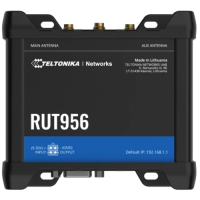 Промышленный сотовый маршрутизатор Teltonika RUT956 с поддержкой 4G LTE, Wi-Fi, RS-232 и RS-485.