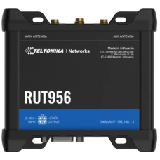 Промышленный сотовый маршрутизатор Teltonika RUT956 с поддержкой 4G LTE, Wi-Fi, RS-232 и RS-485.