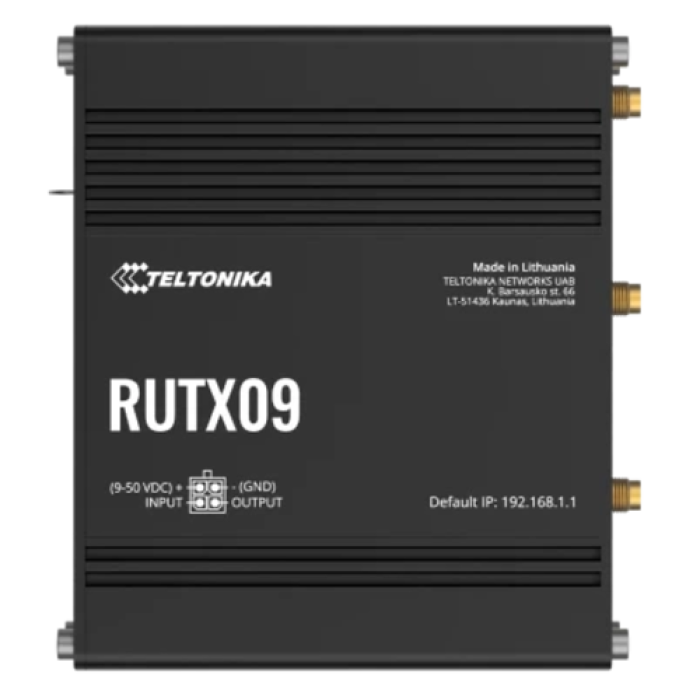Teltonika RUTX09 IoT с поддержкой 4G LTE, Wi-Fi, промышленный сотовый маршрутизатор