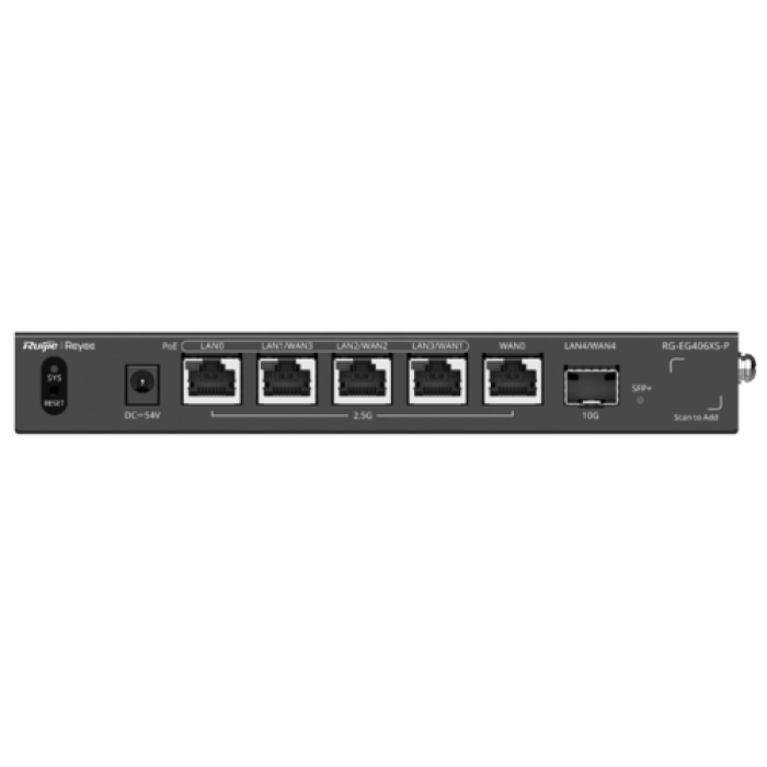 Ruijie Reyee RG-EG406XS-P 6-портовый маршрутизатор с облачным управлением PoE