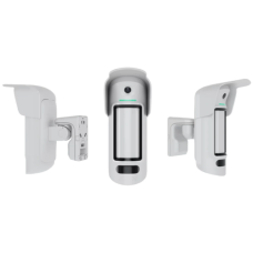 Уличный высокорасположенный датчик движения Ajax MotionCam Outdoor HighMount (PhOD) белого цвета с камерой.