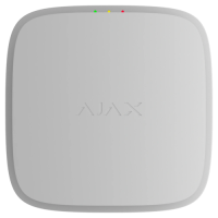 Детектор дыма и дыма Ajax EN54 FireProtect (дымовой/звуковой) белого цвета со звуковой сигнализацией.