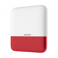 Беспроводная уличная сирена Hikvision DS-PS1-E-WE-Red (красная).