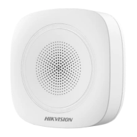 Hikvision DS-PS1-I-WE-Red (червоне підсвічування) Бездротова внутрішня сирена