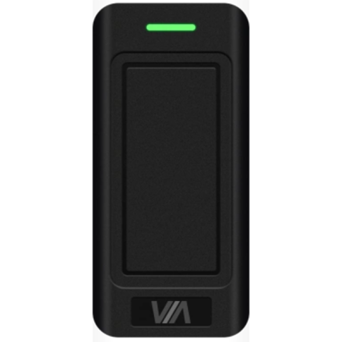 Автономный контроллер Via Security VSA-11P/M черного цвета со считывателем для одной двери.
