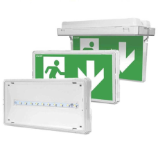 Светильник AWEX аварийный EXIT 1W LED 130 lm  STANDARD IP65 3h SA/SE battery white color