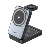 Настольная зарядка беспроводная 3в1 HAVIT W3103 15W Gray