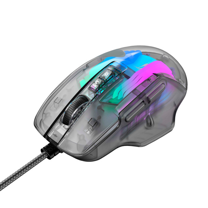 HAVIT HV-MS1011SE USB Wired Gaming Mouse Transparent Black