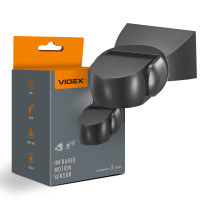 Motion and light sensor VIDEX VL-SPW15B 220V 1200W IP65 infrared black