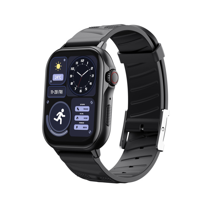 HAVIT M9061 GPS Bluetooth Call Smartwatch Black