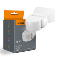 Motion and light sensor VIDEX VL-SPW15W 220V 1200W IP65 infrared white