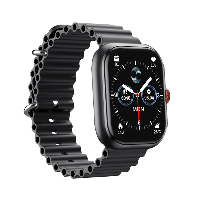 HAVIT M9068 IP68 Bluetooth Call Smartwatch Black