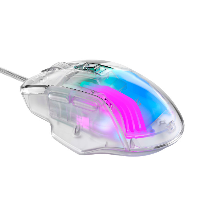 HAVIT HV-MS1011SE USB Wired Gaming Mouse Transparent White