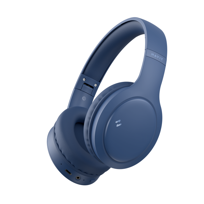HAVIT HV-H633BT Blue Wireless Over-Ear Headphones